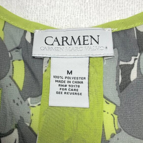 CARMEN MARC VALVO key lime pie graphic print top - Picture 6 of 6